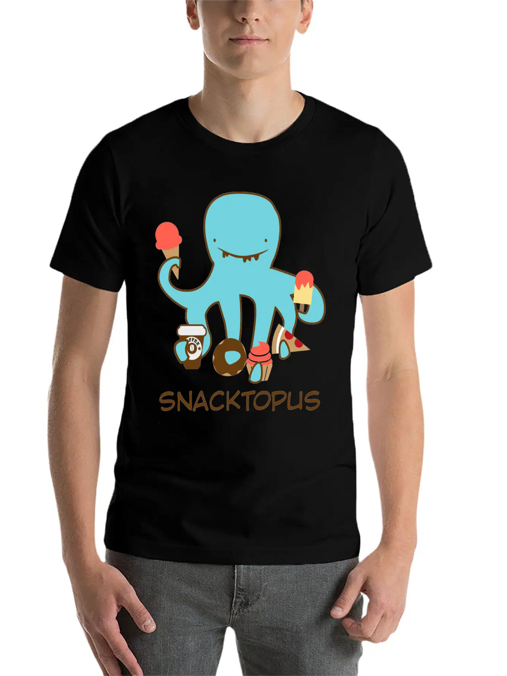 Snacktopus Breathable Graphic T-Shirt – Perfect For Casual Days