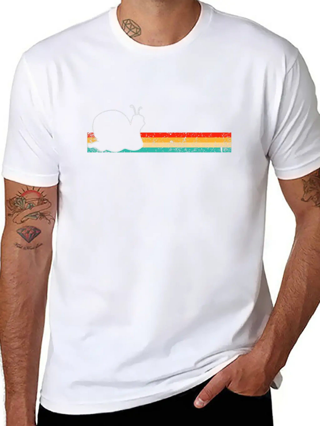 Snail Retro Modern Fit Casual T-Shirt – Clean And Versatile Design