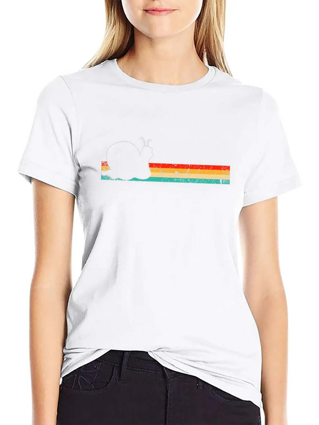 Snail Retro Modern Fit Casual T-Shirt – Clean And Versatile Design