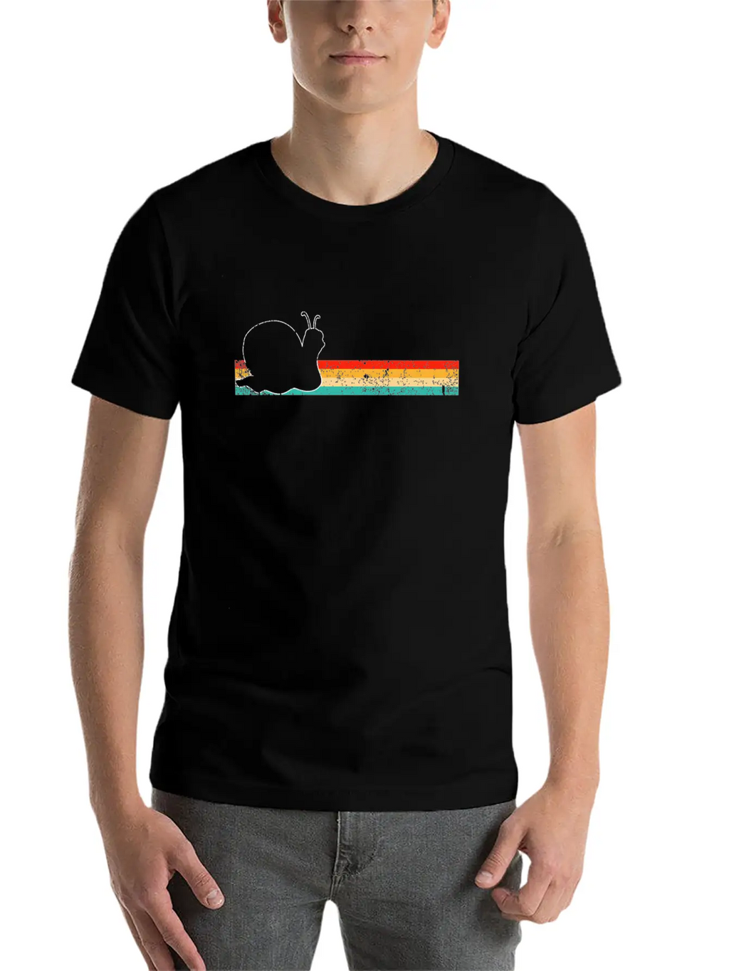 Snail Retro Modern Fit Casual T-Shirt – Clean And Versatile Design
