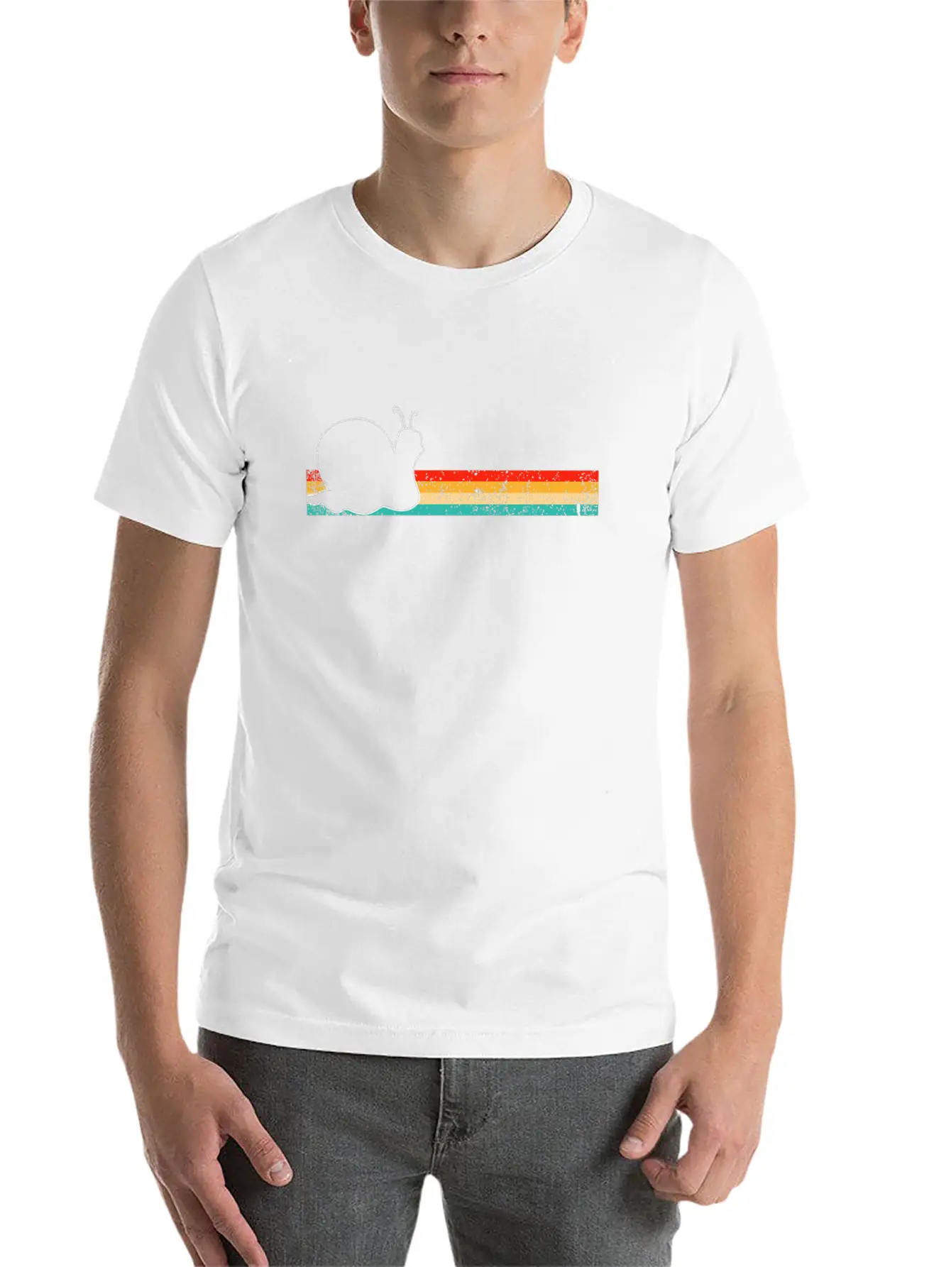 Snail Retro Modern Fit Casual T-Shirt – Clean And Versatile Design