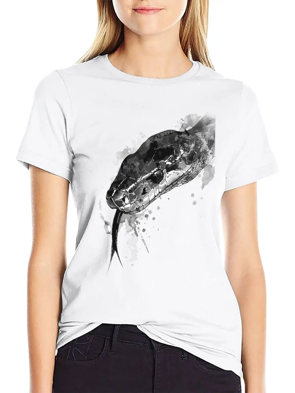 Snake Breathable Graphic T-Shirt – Perfect For Casual Days