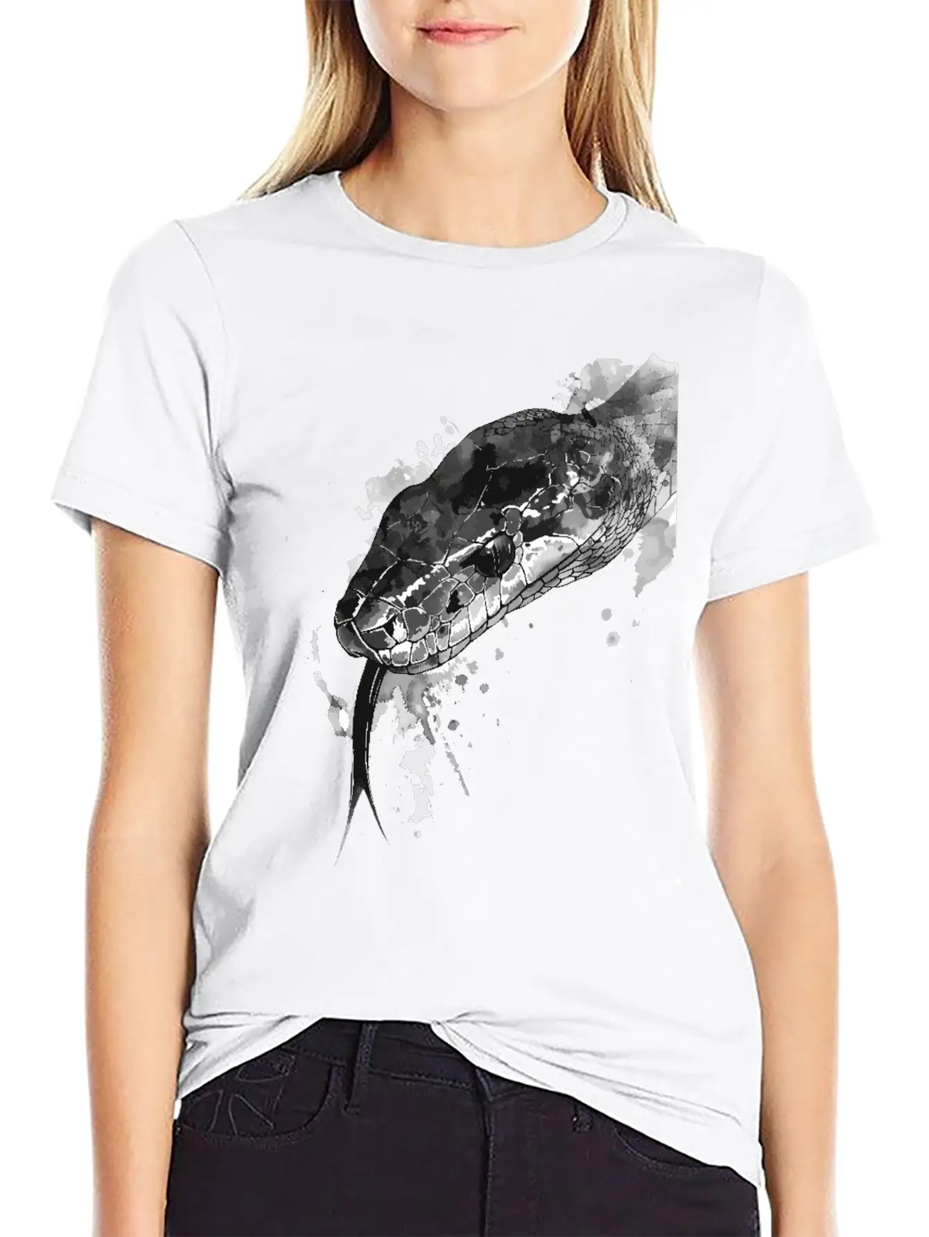 Snake Breathable Graphic T-Shirt – Perfect For Casual Days