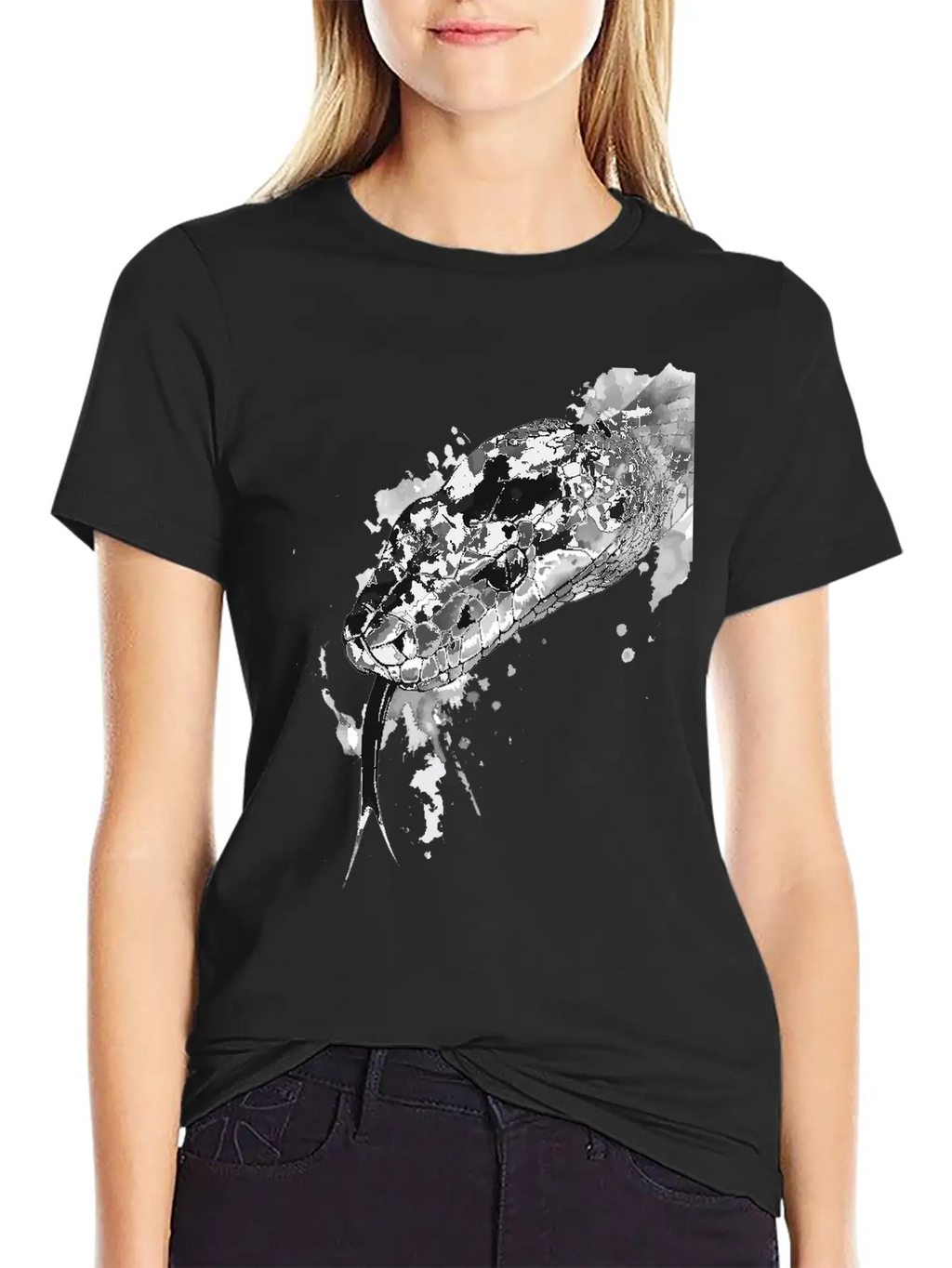 Snake Breathable Graphic T-Shirt – Perfect For Casual Days