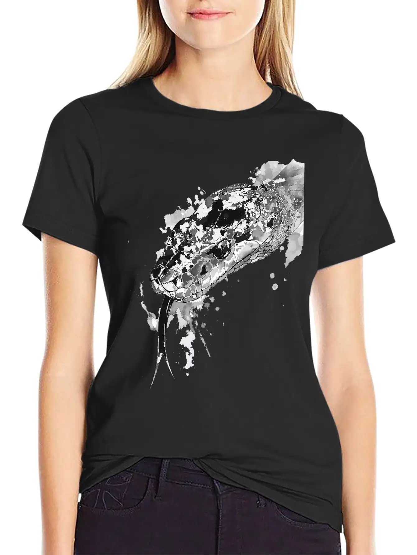 Snake Breathable Graphic T-Shirt – Perfect For Casual Days