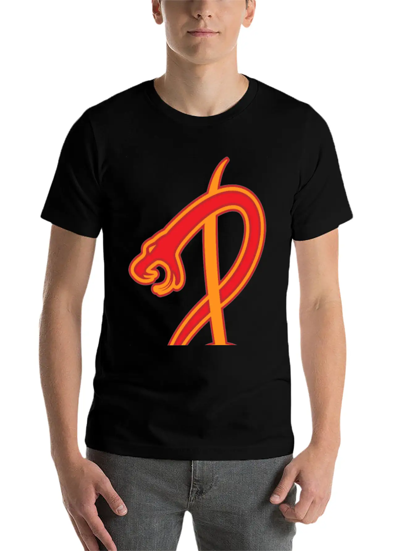 Snake G Clef Music Symbol Modern Fit Casual T-Shirt – Clean And Versatile Design