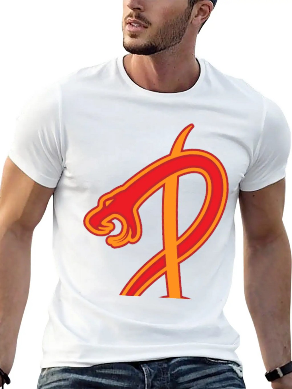 Snake G Clef Music Symbol Modern Fit Casual T-Shirt – Clean And Versatile Design