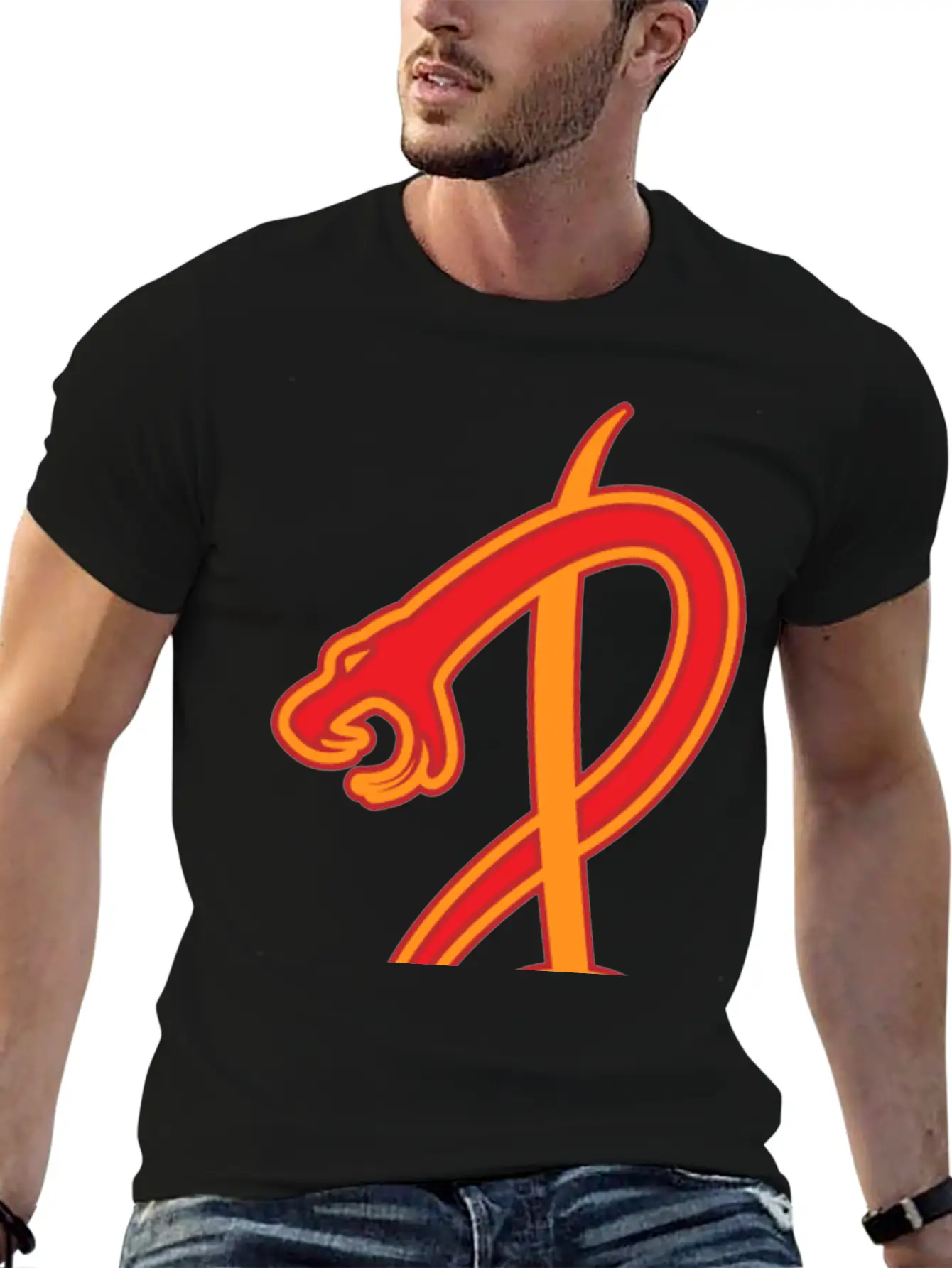 Snake G Clef Music Symbol Modern Fit Casual T-Shirt – Clean And Versatile Design
