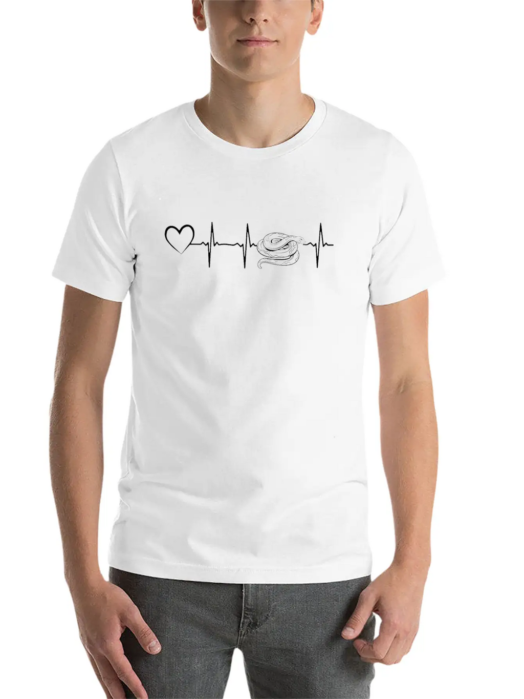Snake Heartbeat Snake Lover Snake Cute Snake Classic Cotton Tee – Unisex Comfort For Any Season