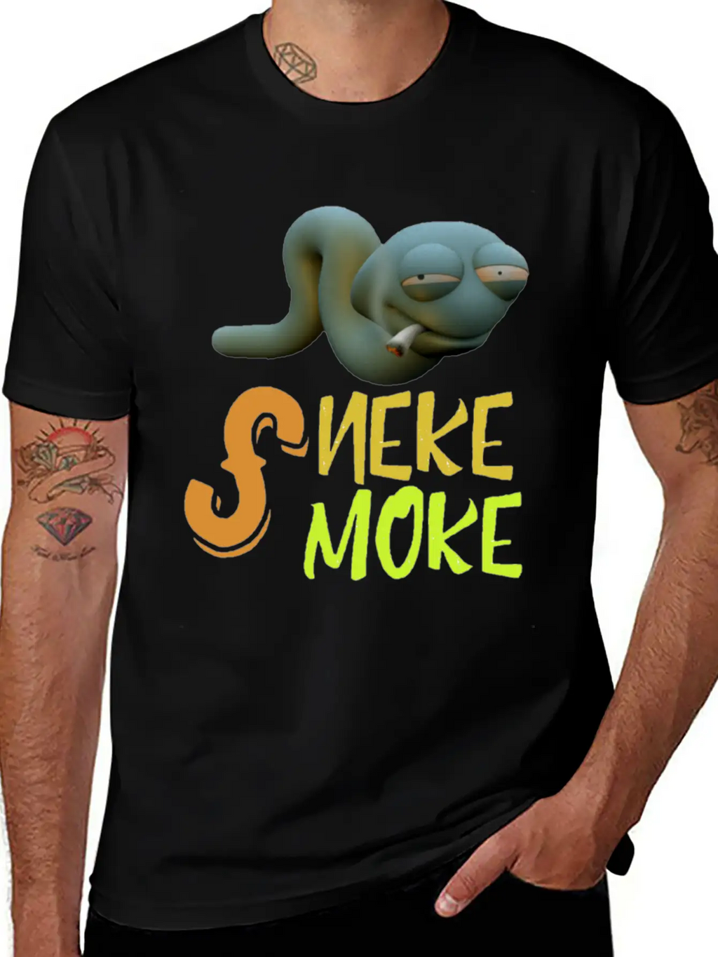 Snake Smoke Timeless Short Sleeve Tee – Comfy And Minimalist Design