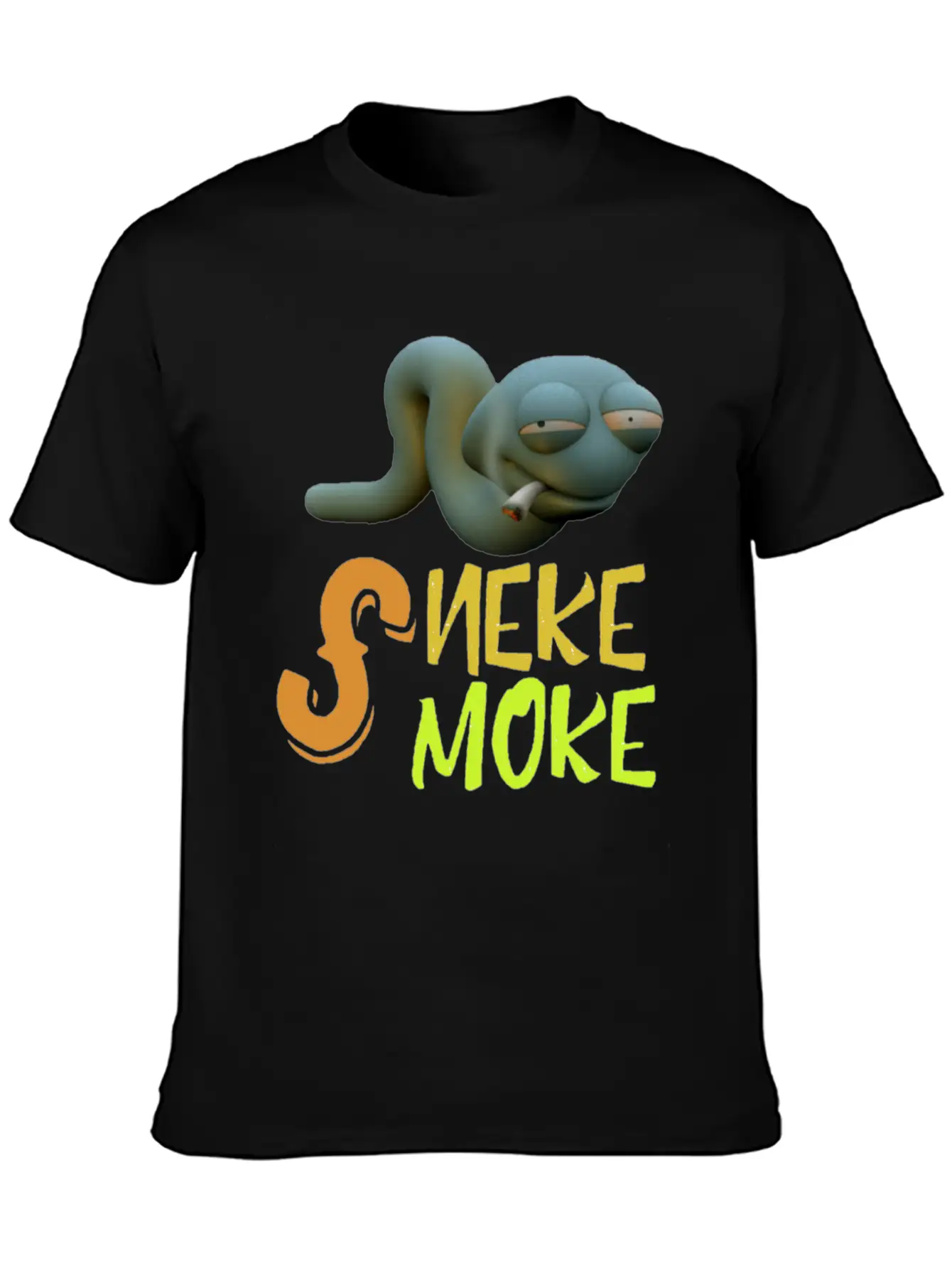 Snake Smoke Timeless Short Sleeve Tee – Comfy And Minimalist Design