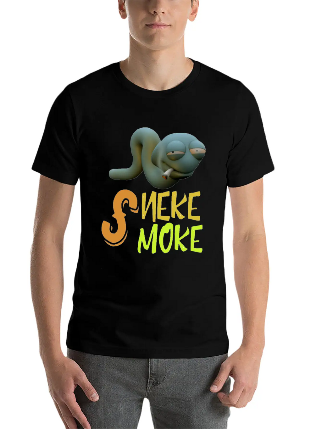 Snake Smoke Timeless Short Sleeve Tee – Comfy And Minimalist Design