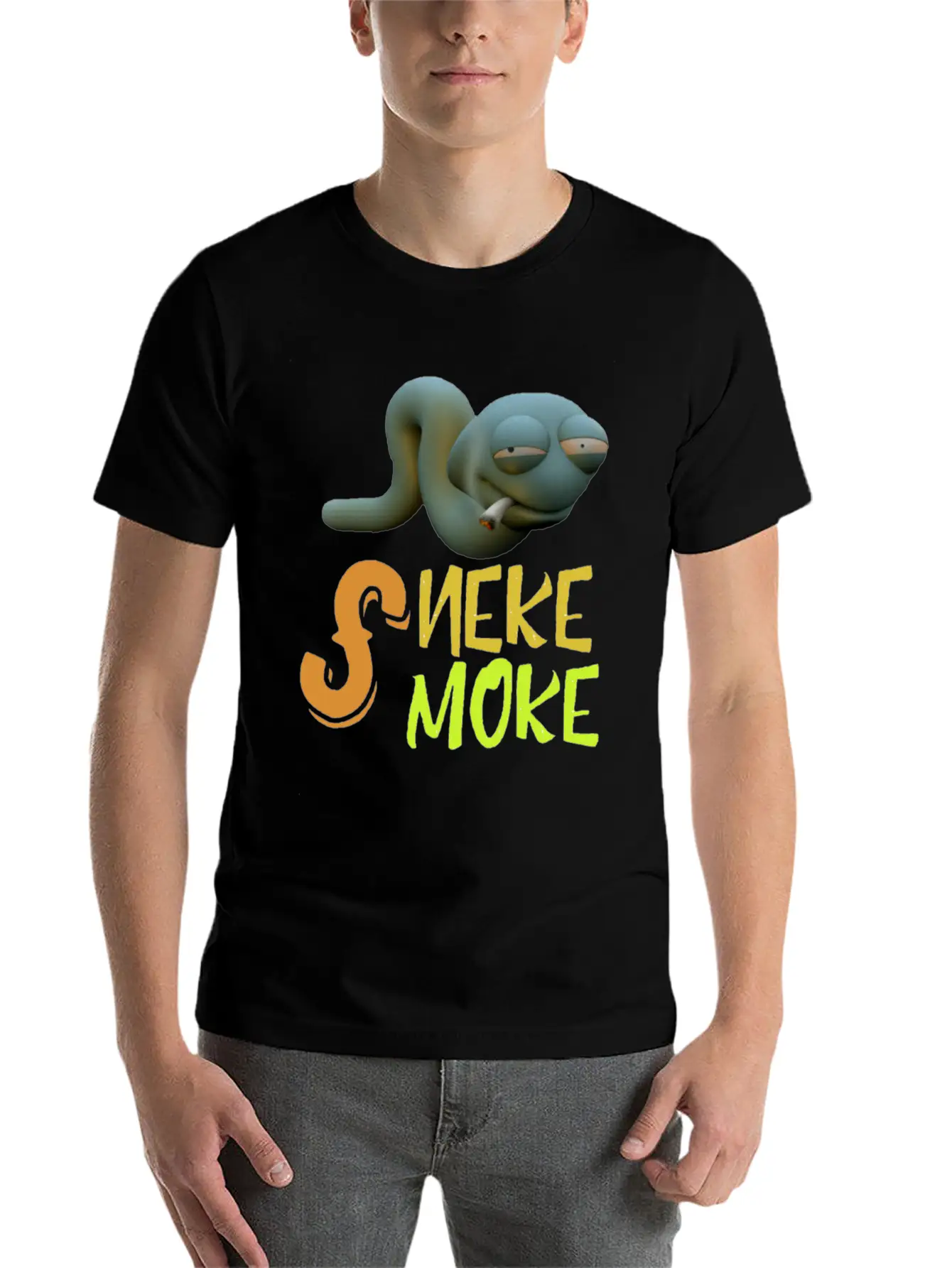 Snake Smoke Timeless Short Sleeve Tee – Comfy And Minimalist Design