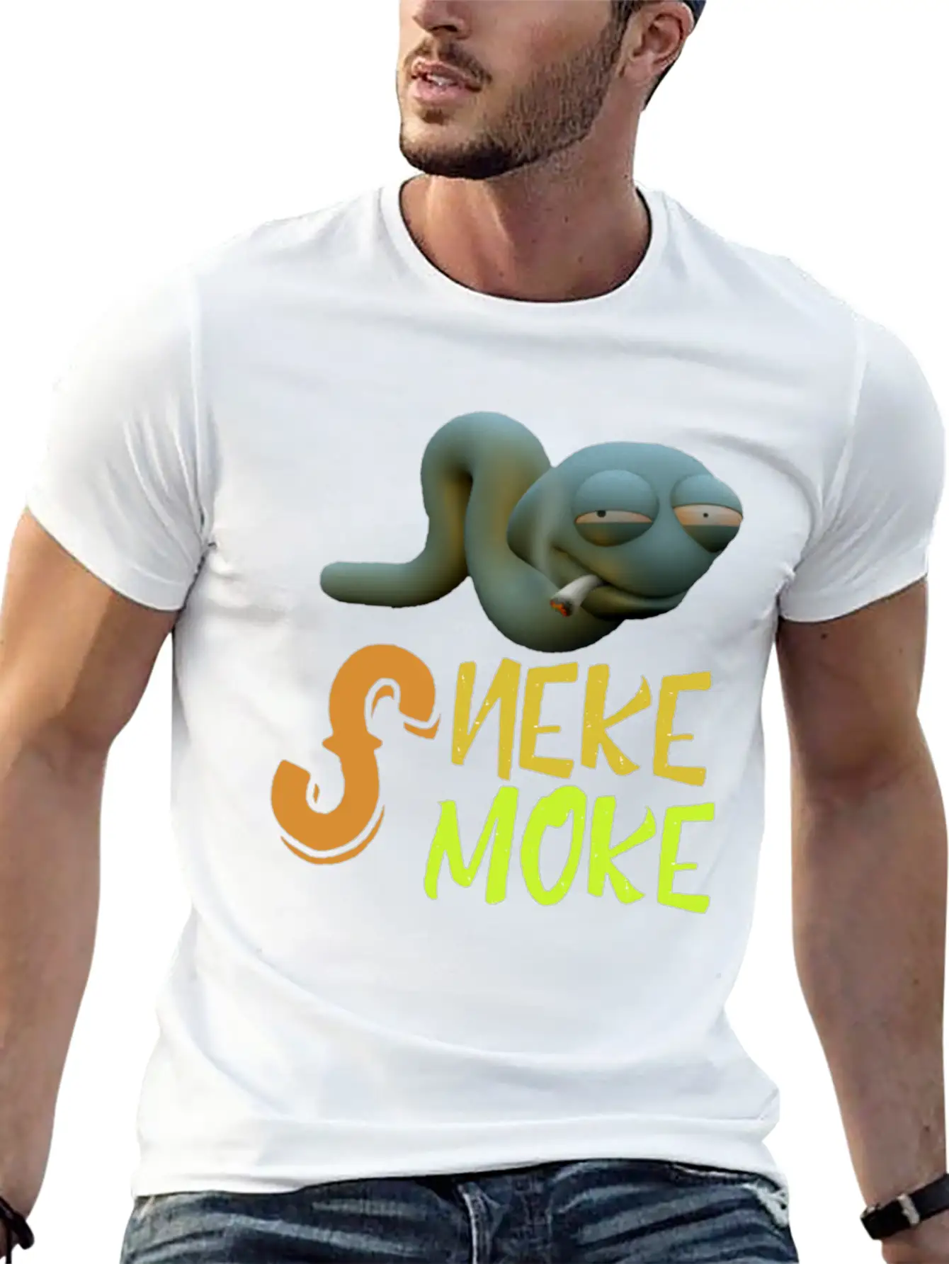 Snake Smoke Timeless Short Sleeve Tee – Comfy And Minimalist Design