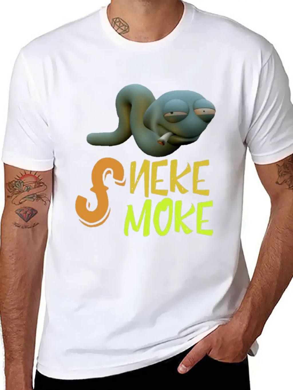 Snake Smoke Timeless Short Sleeve Tee – Comfy And Minimalist Design