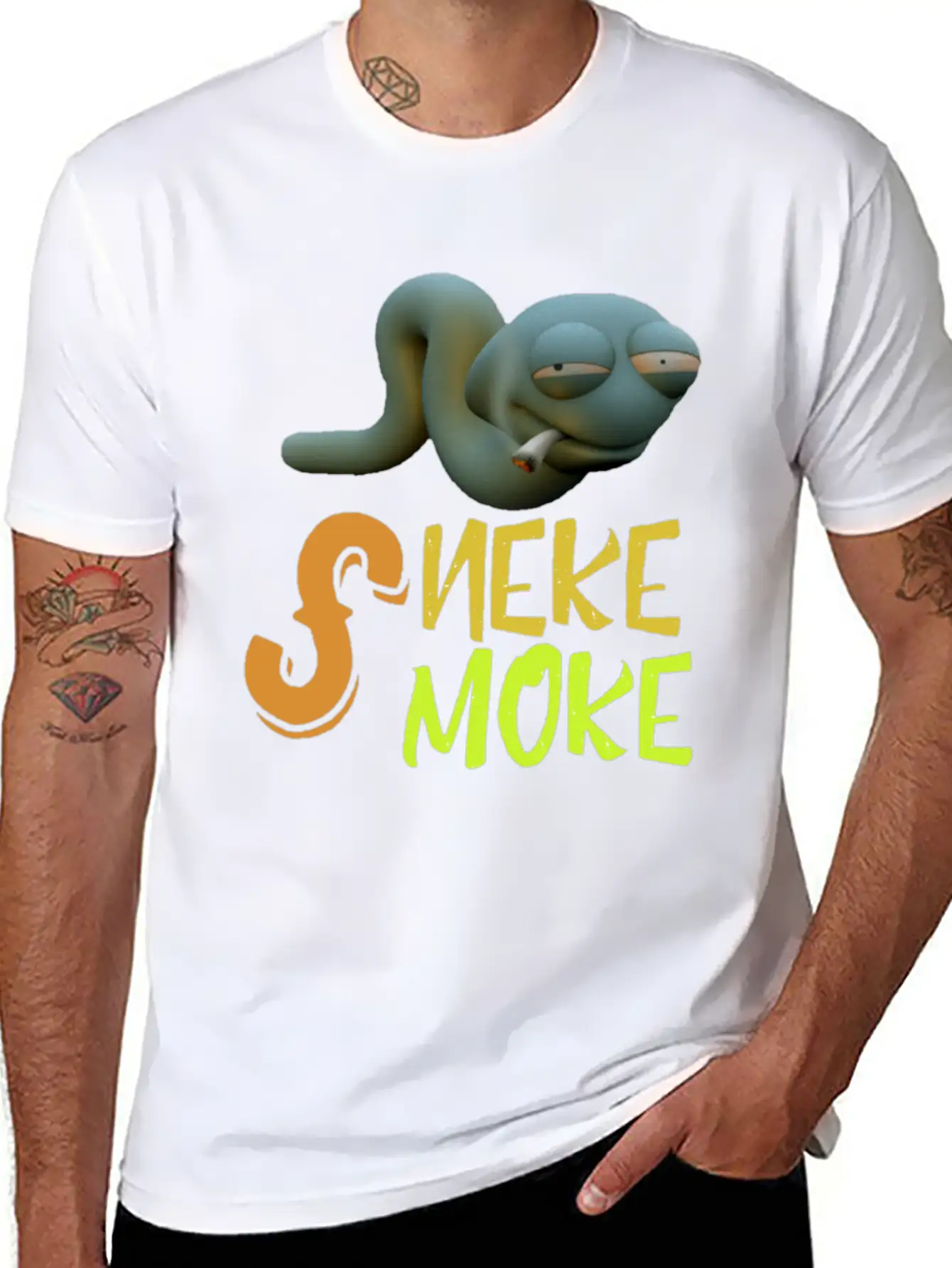 Snake Smoke Timeless Short Sleeve Tee – Comfy And Minimalist Design