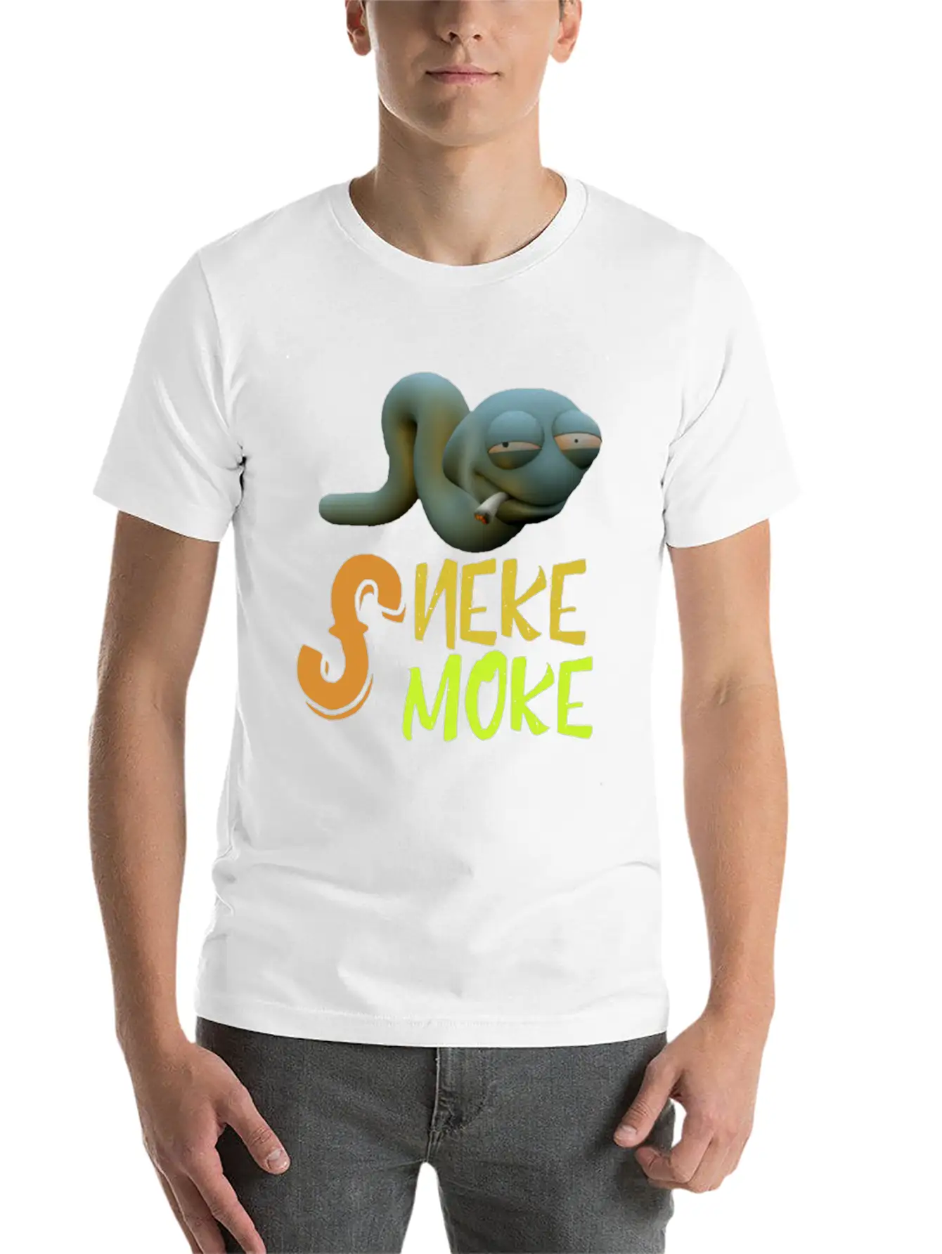 Snake Smoke Timeless Short Sleeve Tee – Comfy And Minimalist Design