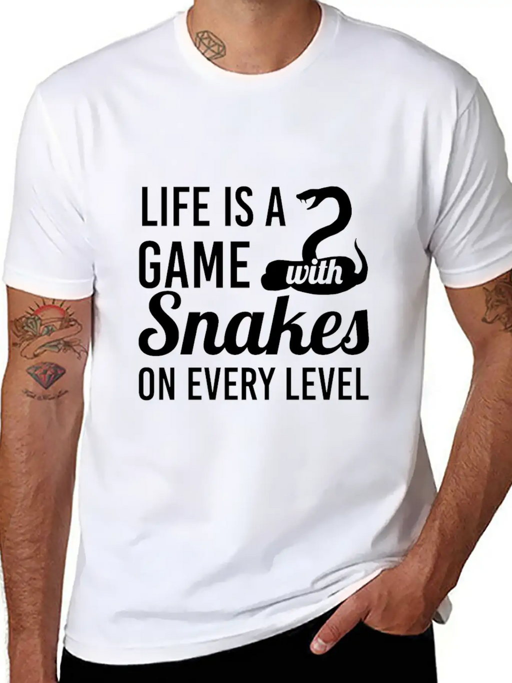 Snake Unisex Casual T-Shirt – Clean Design For Daily Comfort