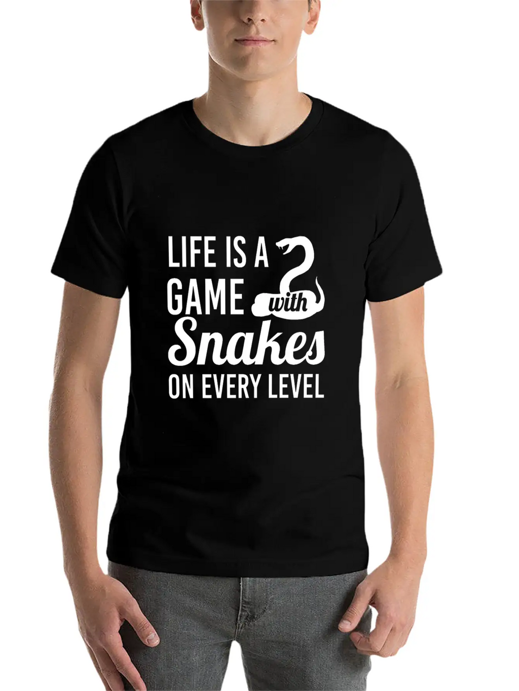 Snake Unisex Casual T-Shirt – Clean Design For Daily Comfort