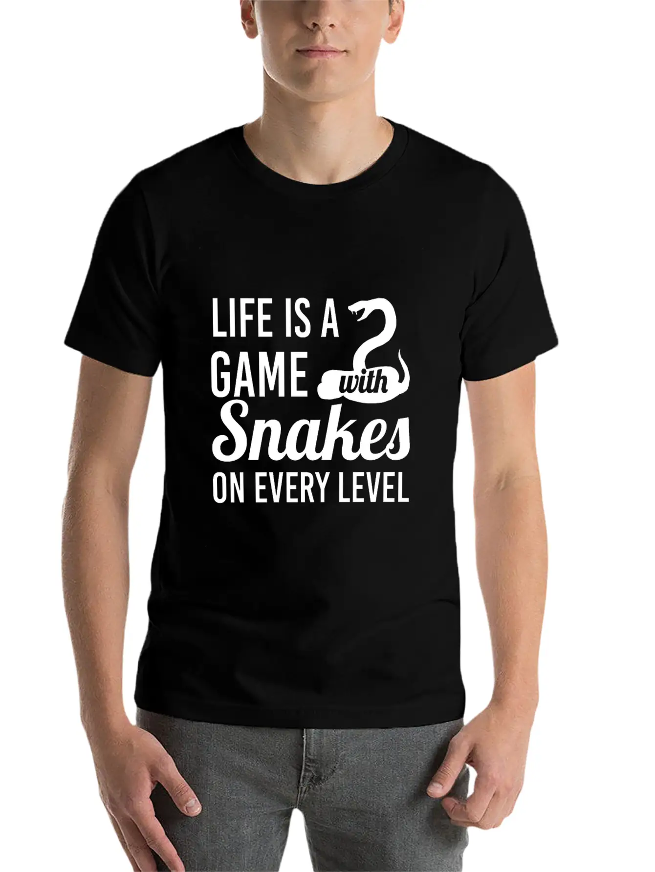 Snake Unisex Casual T-Shirt – Clean Design For Daily Comfort