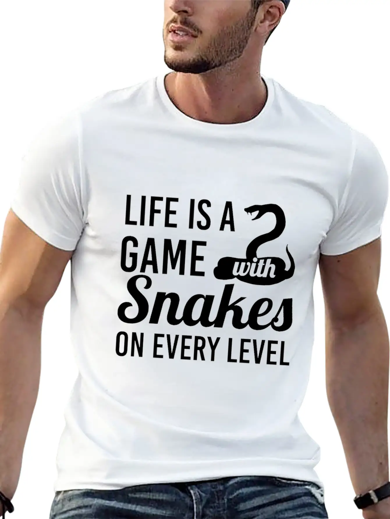 Snake Unisex Casual T-Shirt – Clean Design For Daily Comfort