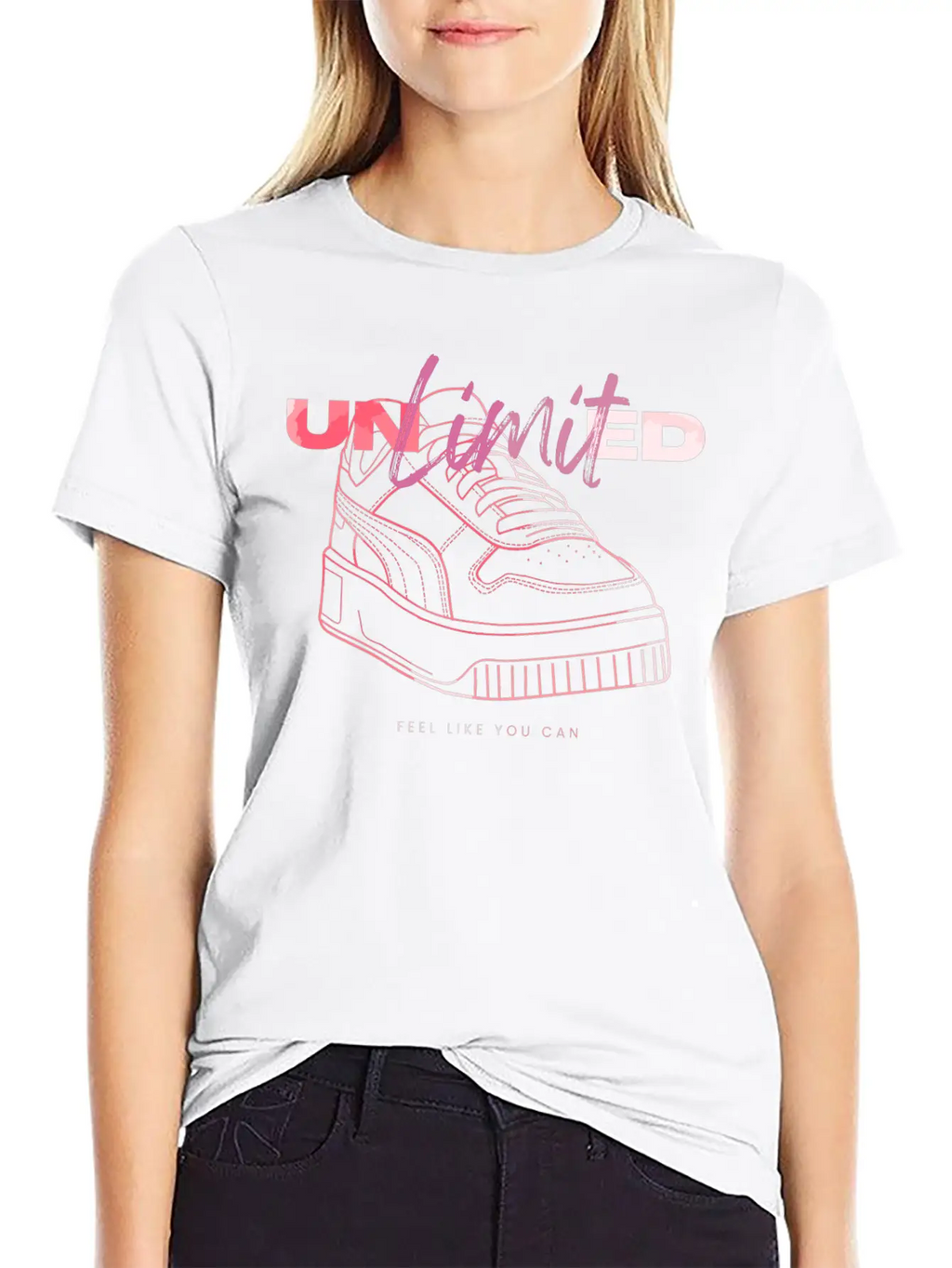 Sneaker - Unlimited Self-Confidence Breathable Soft Cotton T-Shirt – Timeless Casual Look