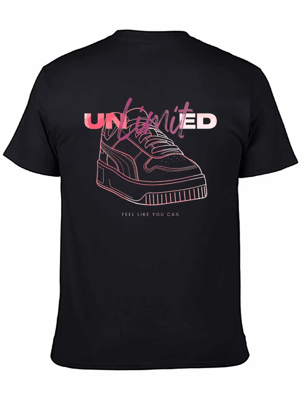Sneaker - Unlimited Self-Confidence Breathable Soft Cotton T-Shirt – Timeless Casual Look