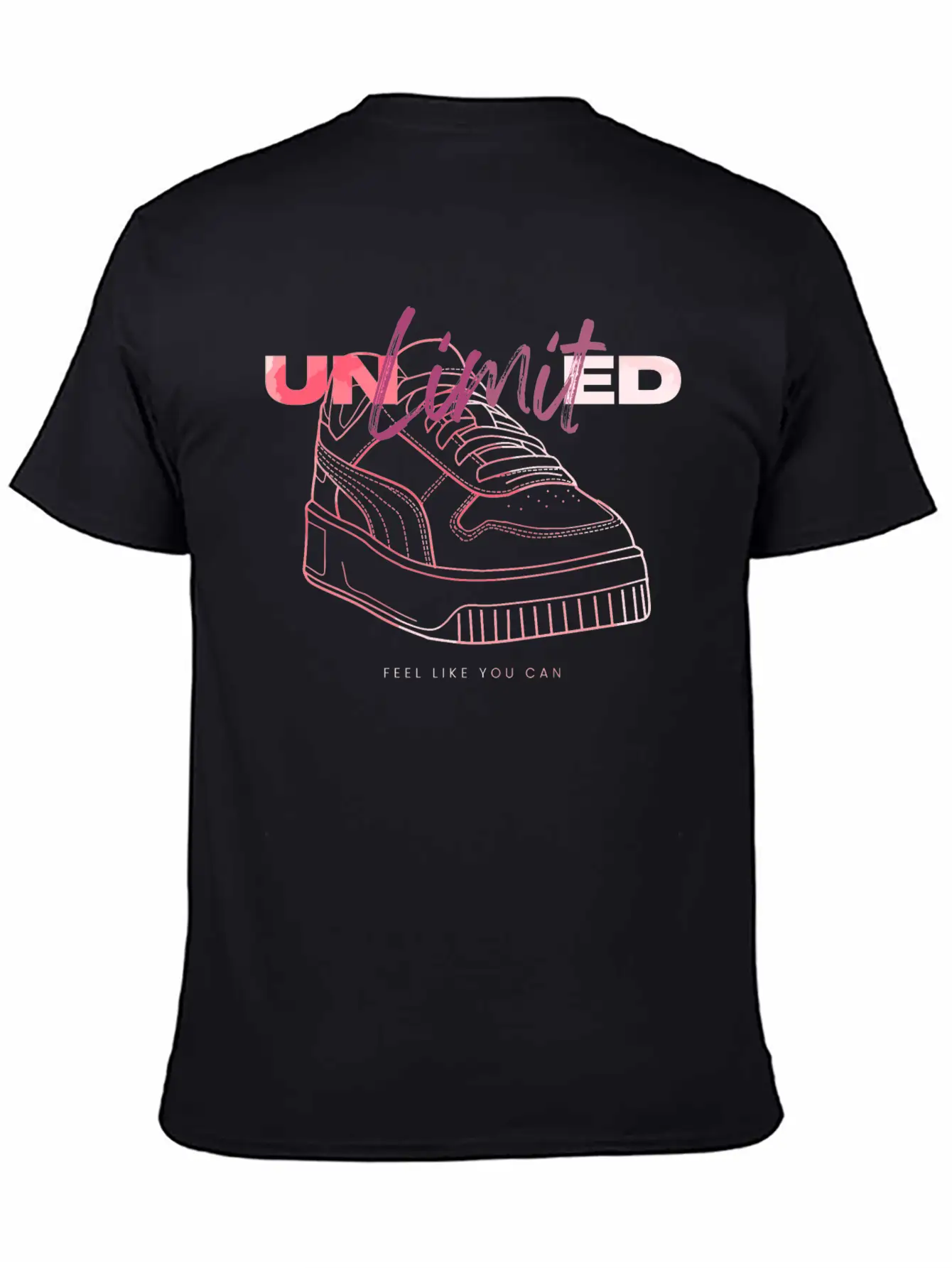 Sneaker - Unlimited Self-Confidence Breathable Soft Cotton T-Shirt – Timeless Casual Look