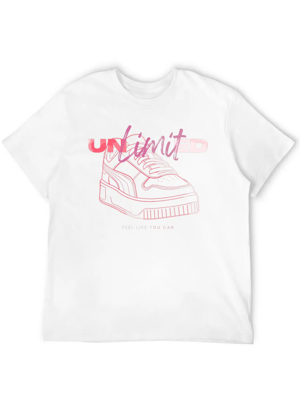 Sneaker - Unlimited Self-Confidence Breathable Soft Cotton T-Shirt – Timeless Casual Look