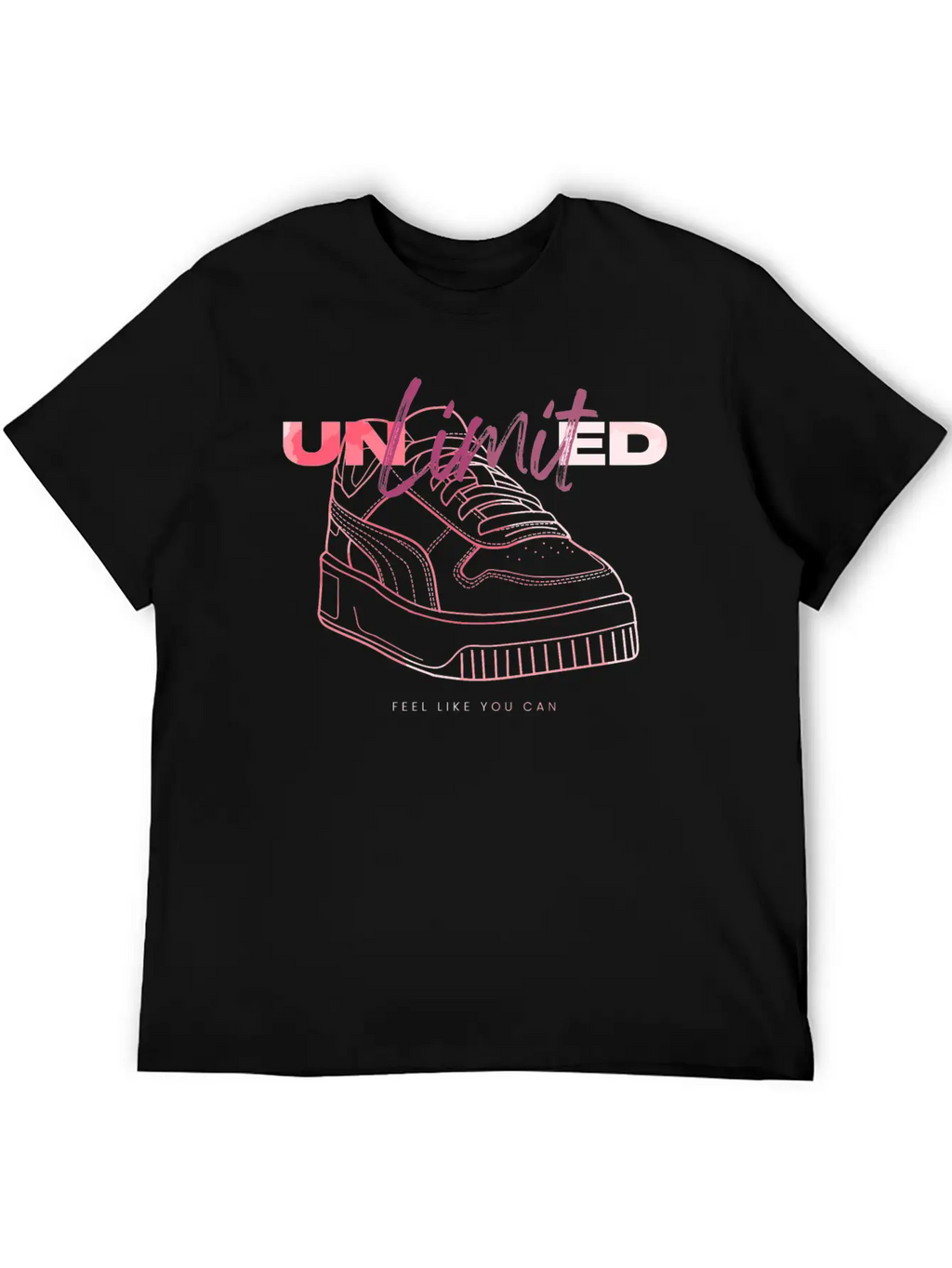 Sneaker - Unlimited Self-Confidence Breathable Soft Cotton T-Shirt – Timeless Casual Look