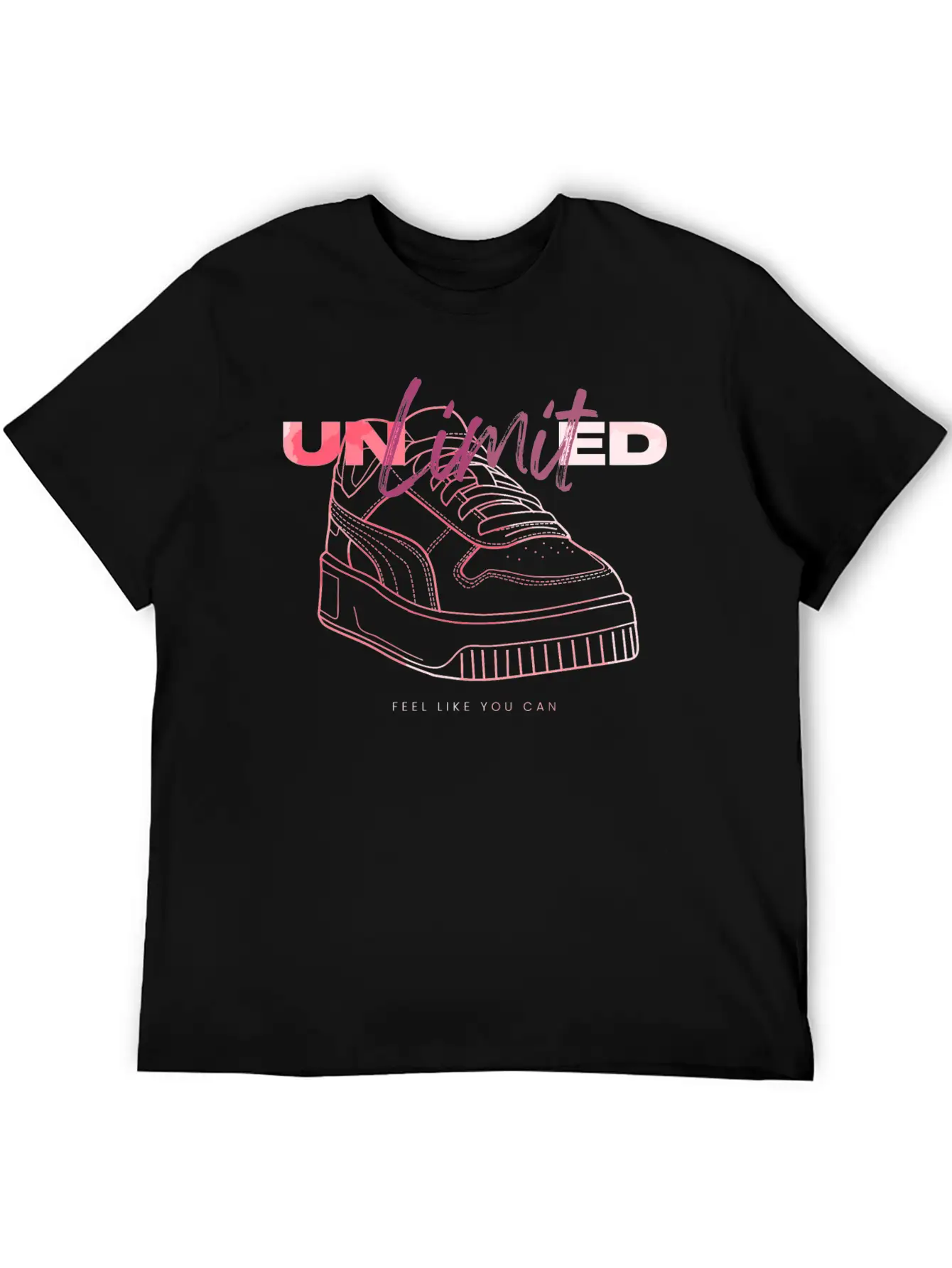 Sneaker - Unlimited Self-Confidence Breathable Soft Cotton T-Shirt – Timeless Casual Look