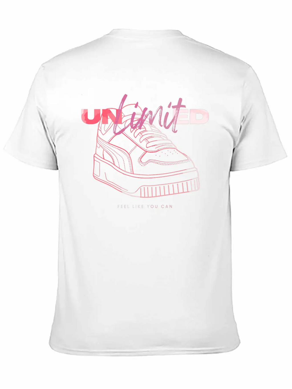 Sneaker - Unlimited Self-Confidence Breathable Soft Cotton T-Shirt – Timeless Casual Look