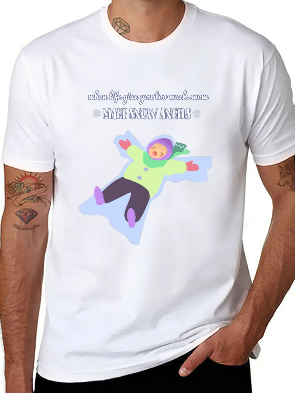Snow Angel Basic Graphic T-Shirt – Daily Comfort In Soft Cotton