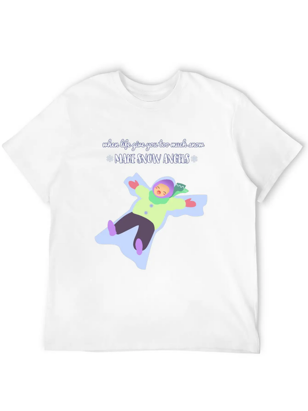Snow Angel Basic Graphic T-Shirt – Daily Comfort In Soft Cotton