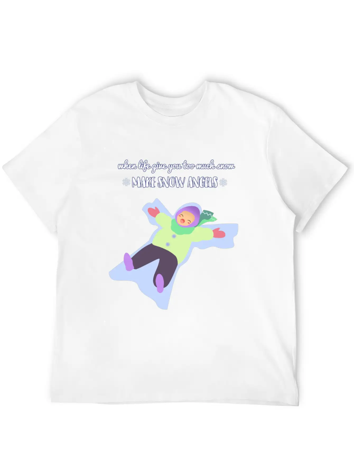 Snow Angel Basic Graphic T-Shirt – Daily Comfort In Soft Cotton