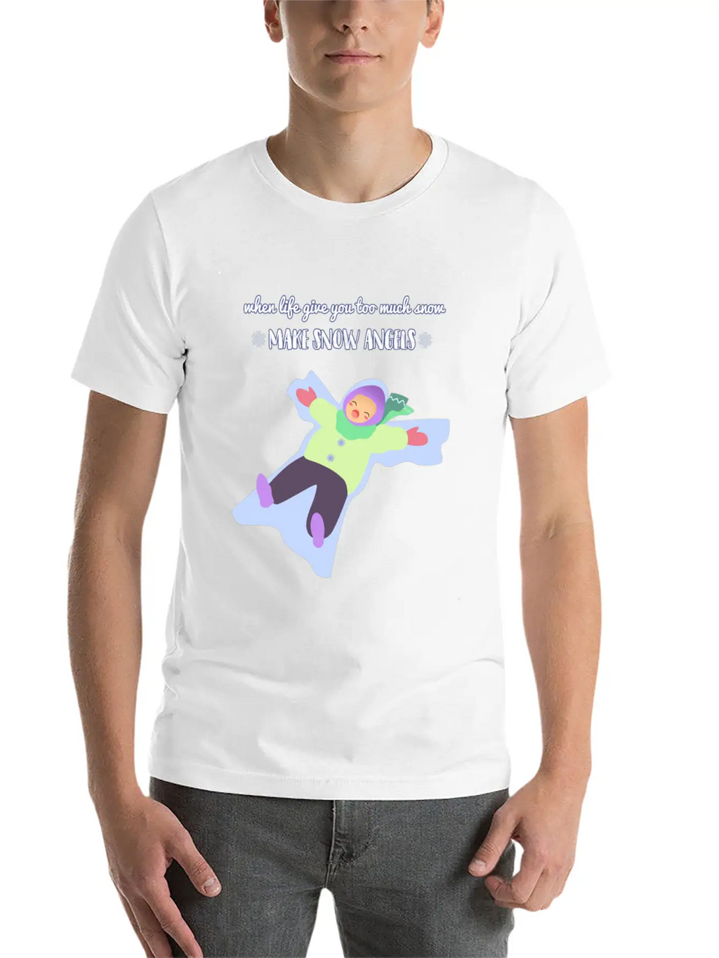 Snow Angel Basic Graphic T-Shirt – Daily Comfort In Soft Cotton