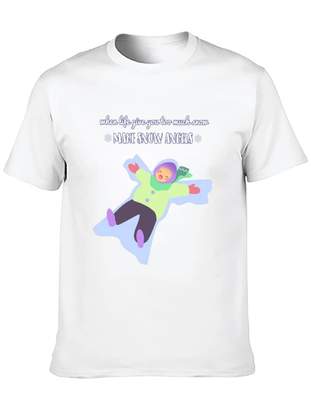 Snow Angel Basic Graphic T-Shirt – Daily Comfort In Soft Cotton