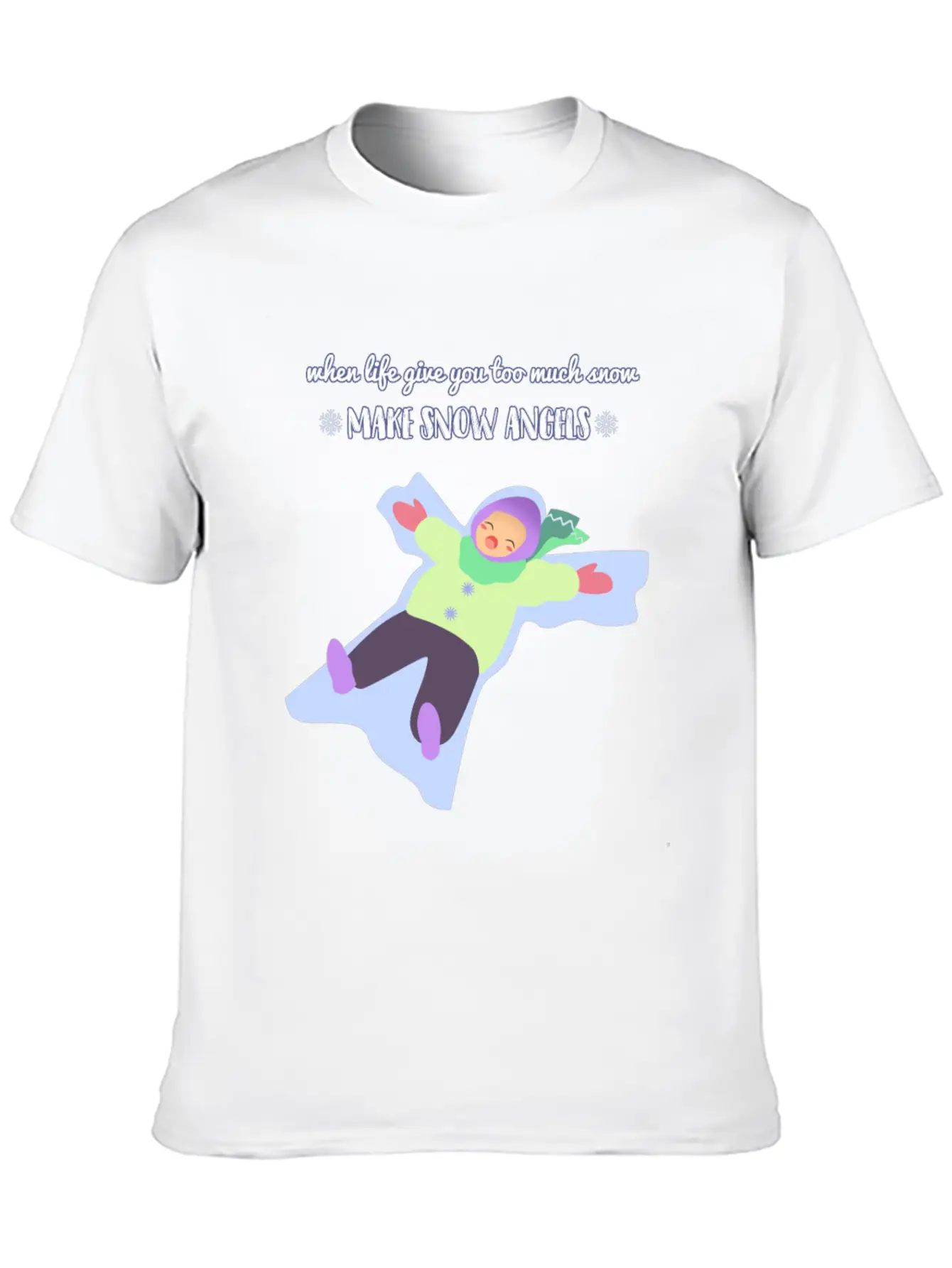 Snow Angel Basic Graphic T-Shirt – Daily Comfort In Soft Cotton