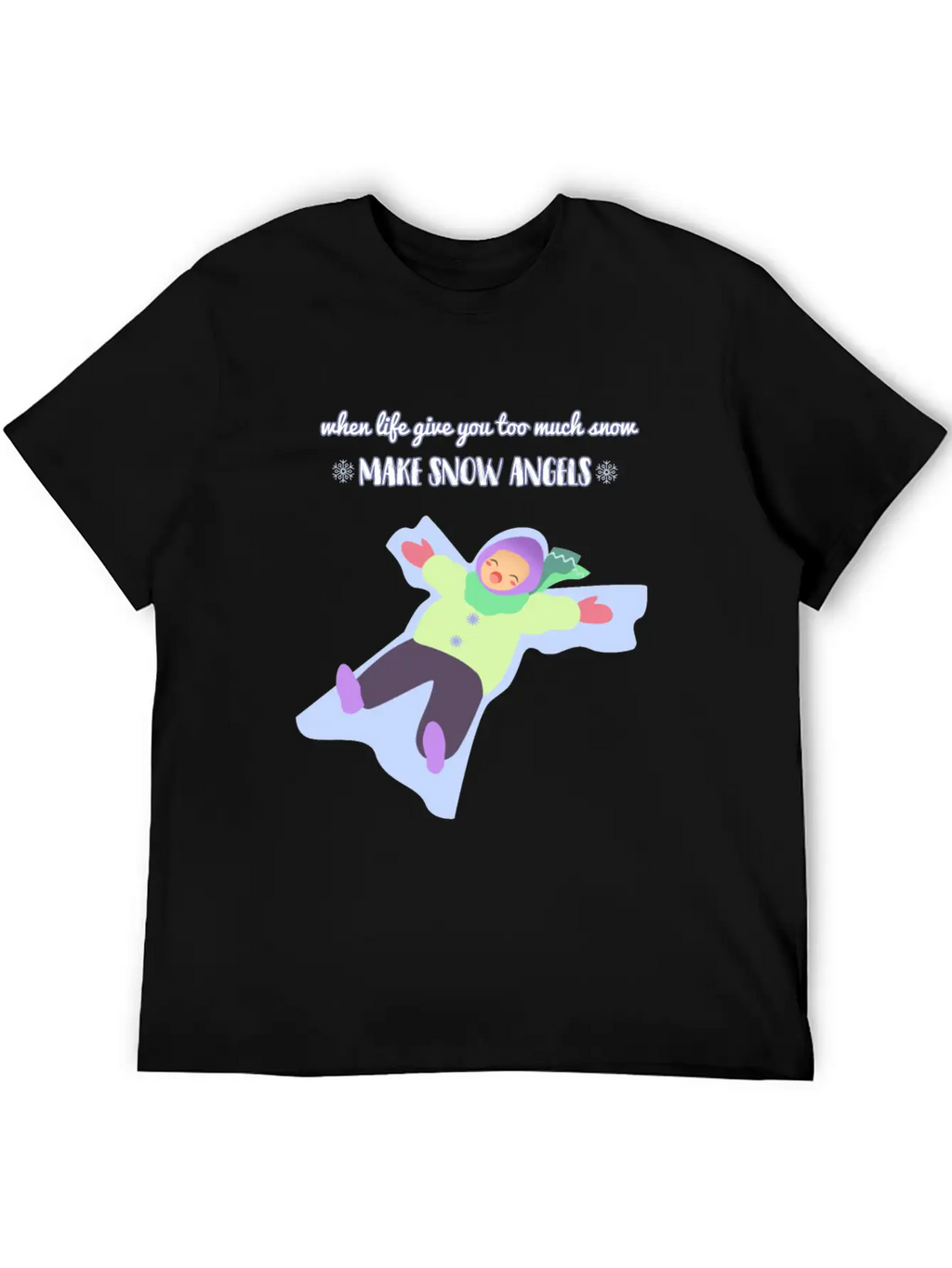 Snow Angel Basic Graphic T-Shirt – Daily Comfort In Soft Cotton
