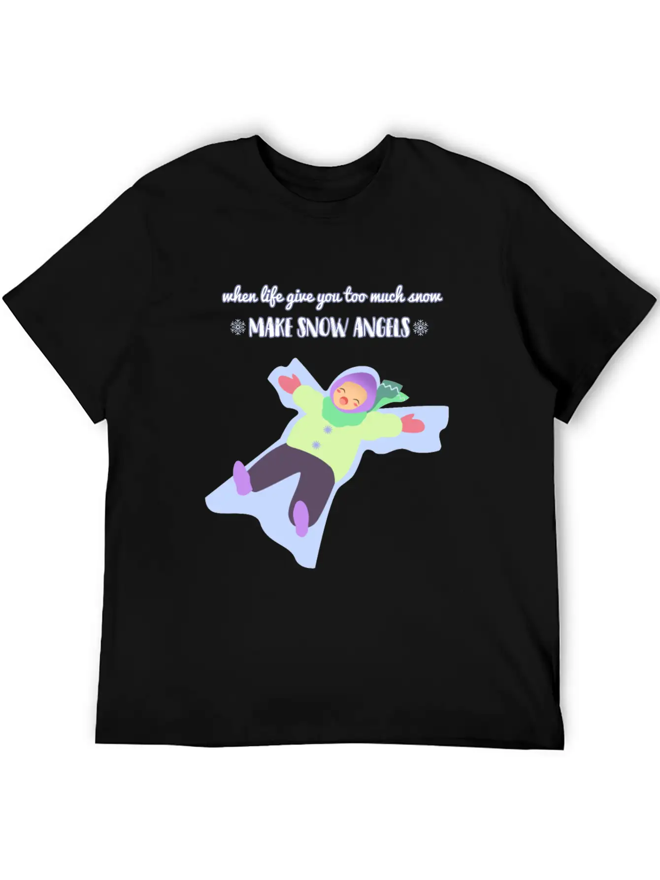 Snow Angel Basic Graphic T-Shirt – Daily Comfort In Soft Cotton