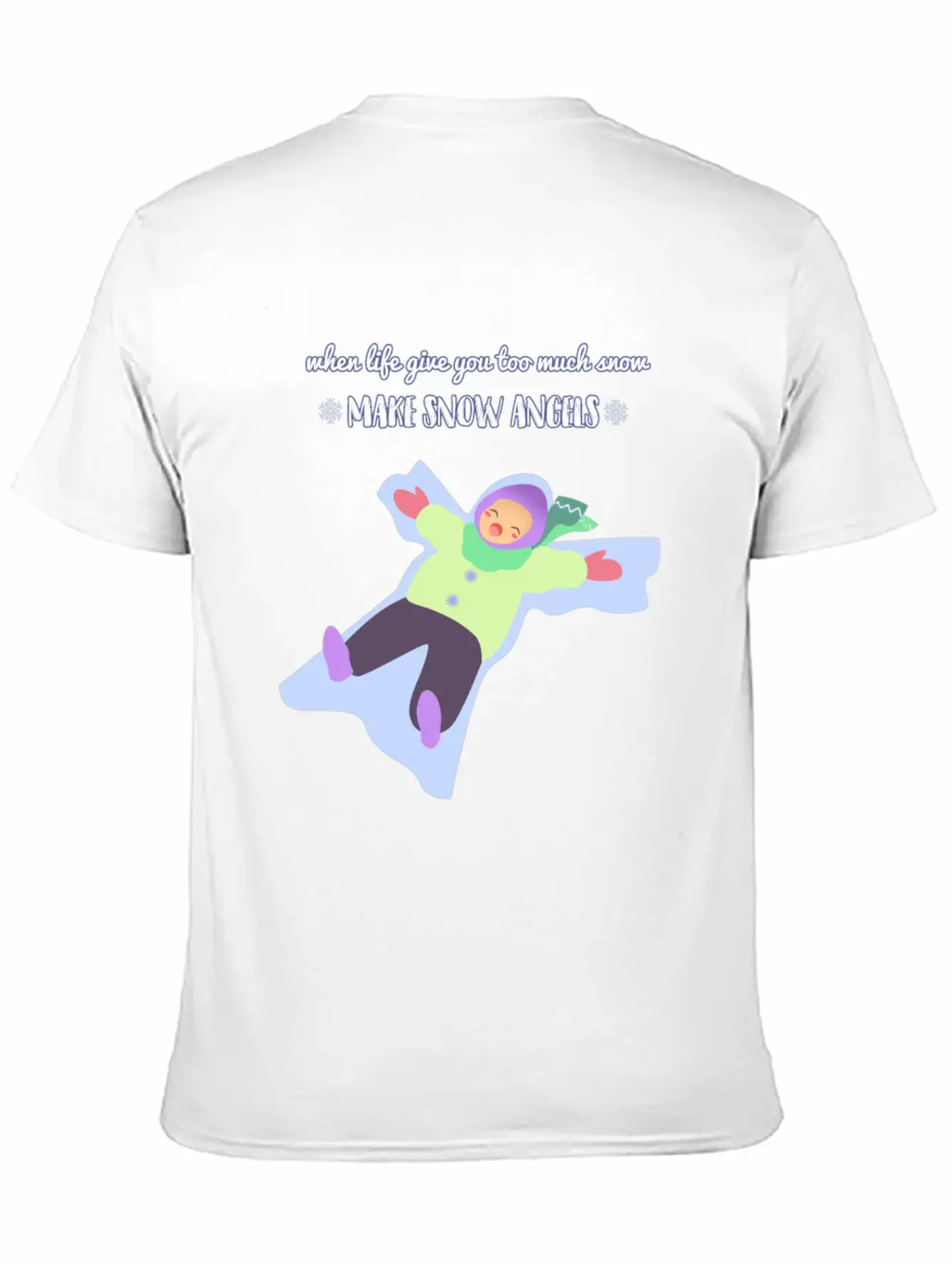 Snow Angel Basic Graphic T-Shirt – Daily Comfort In Soft Cotton