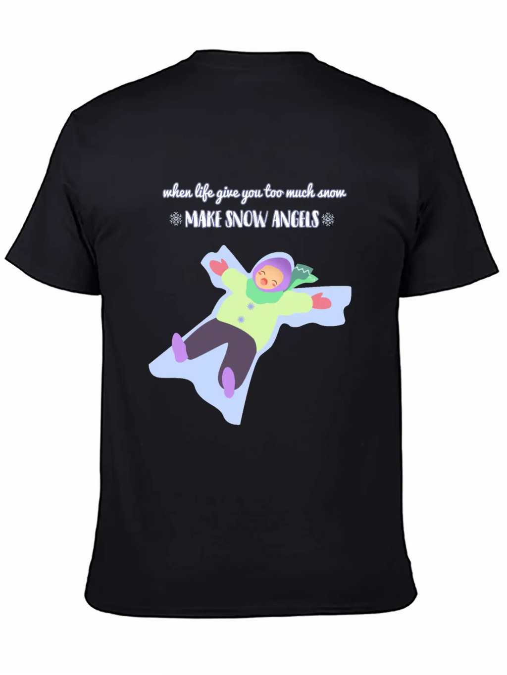 Snow Angel Basic Graphic T-Shirt – Daily Comfort In Soft Cotton