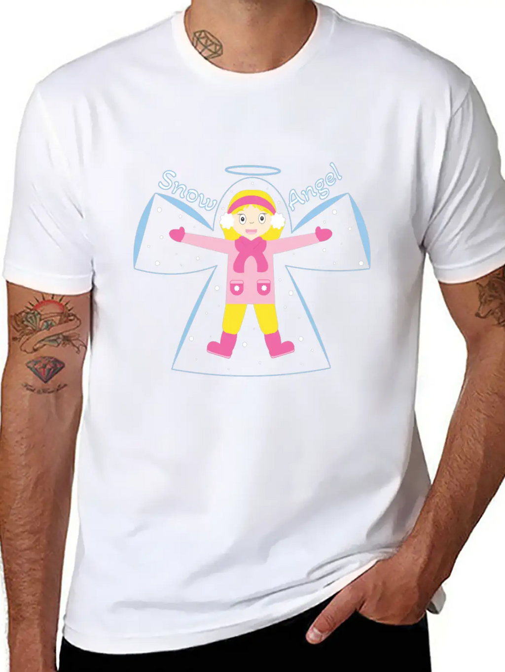 Snow Angel Breathable Soft Cotton T-Shirt – Timeless Casual Look