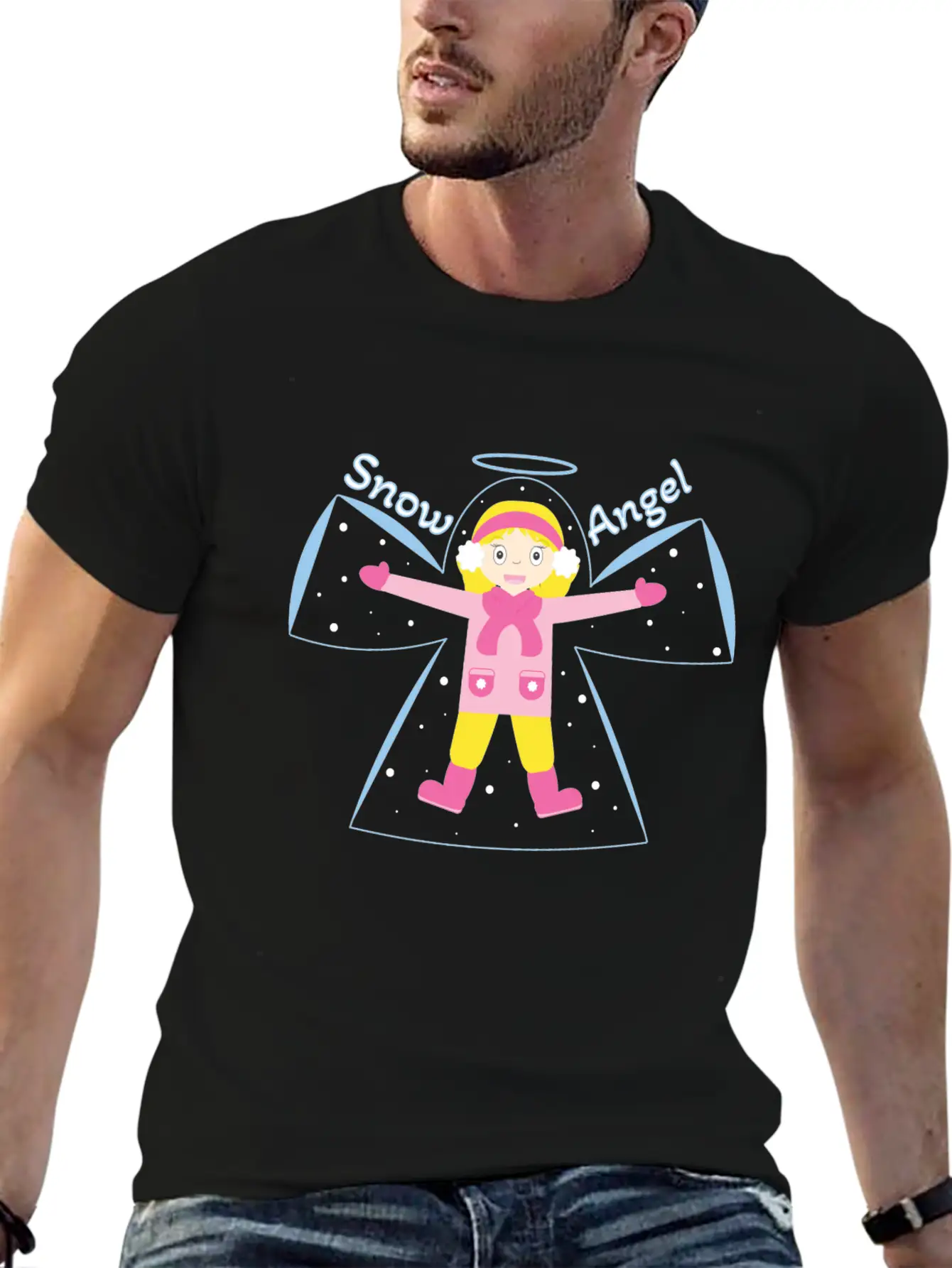 Snow Angel Breathable Soft Cotton T-Shirt – Timeless Casual Look