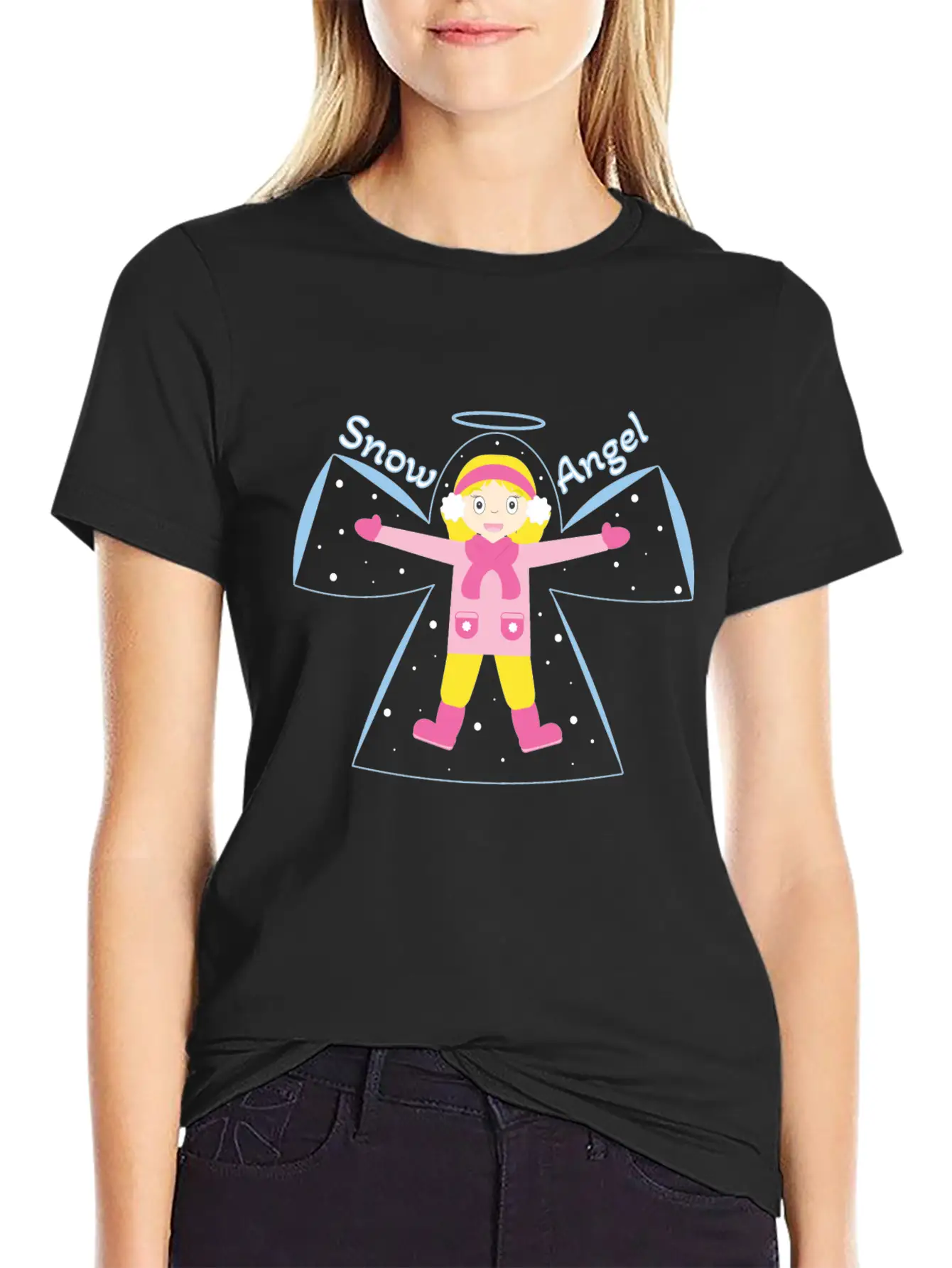Snow Angel Breathable Soft Cotton T-Shirt – Timeless Casual Look