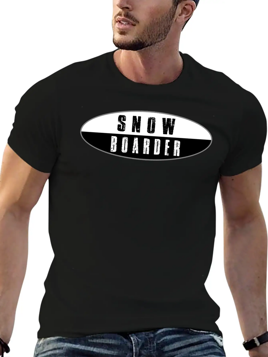 SNOW BOARDER Basic Graphic T-Shirt – Daily Comfort In Soft Cotton