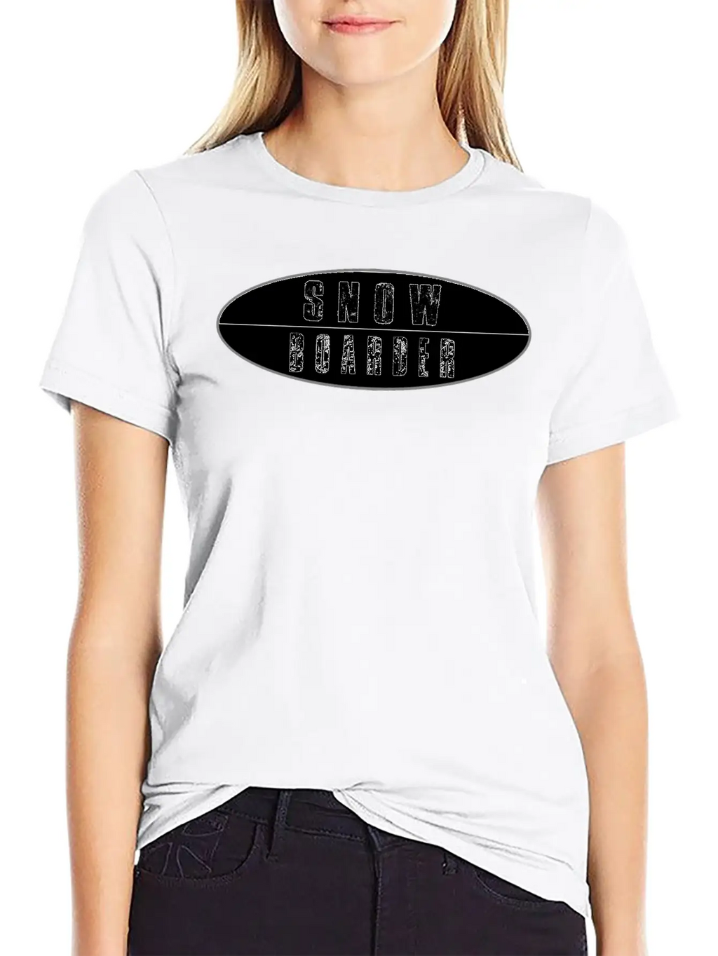 SNOW BOARDER Basic Graphic T-Shirt – Daily Comfort In Soft Cotton
