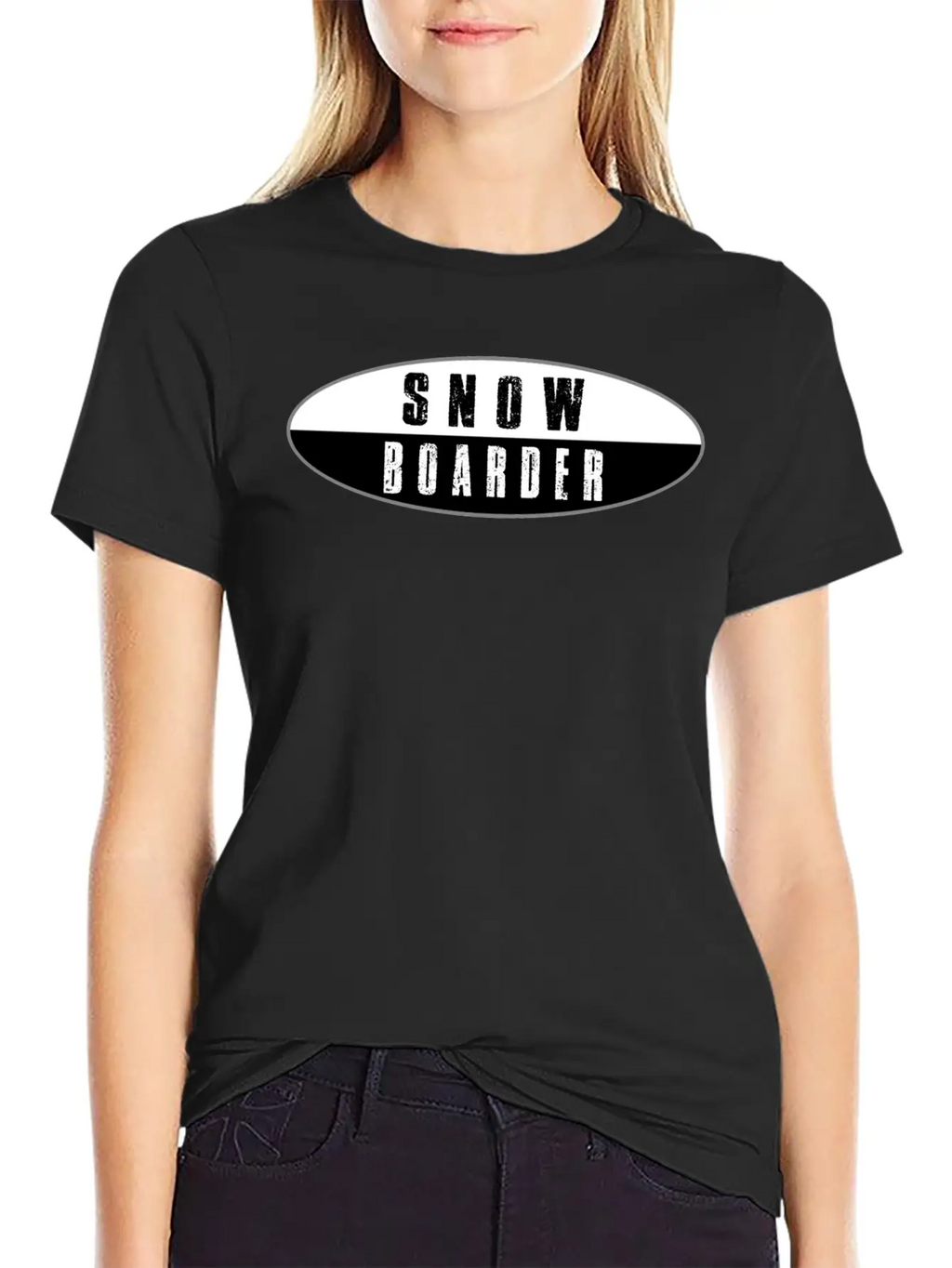 SNOW BOARDER Basic Graphic T-Shirt – Daily Comfort In Soft Cotton