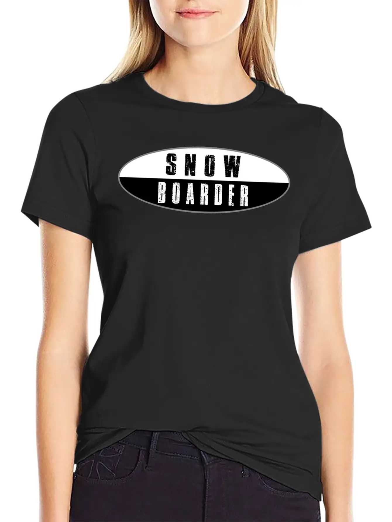 SNOW BOARDER Basic Graphic T-Shirt – Daily Comfort In Soft Cotton