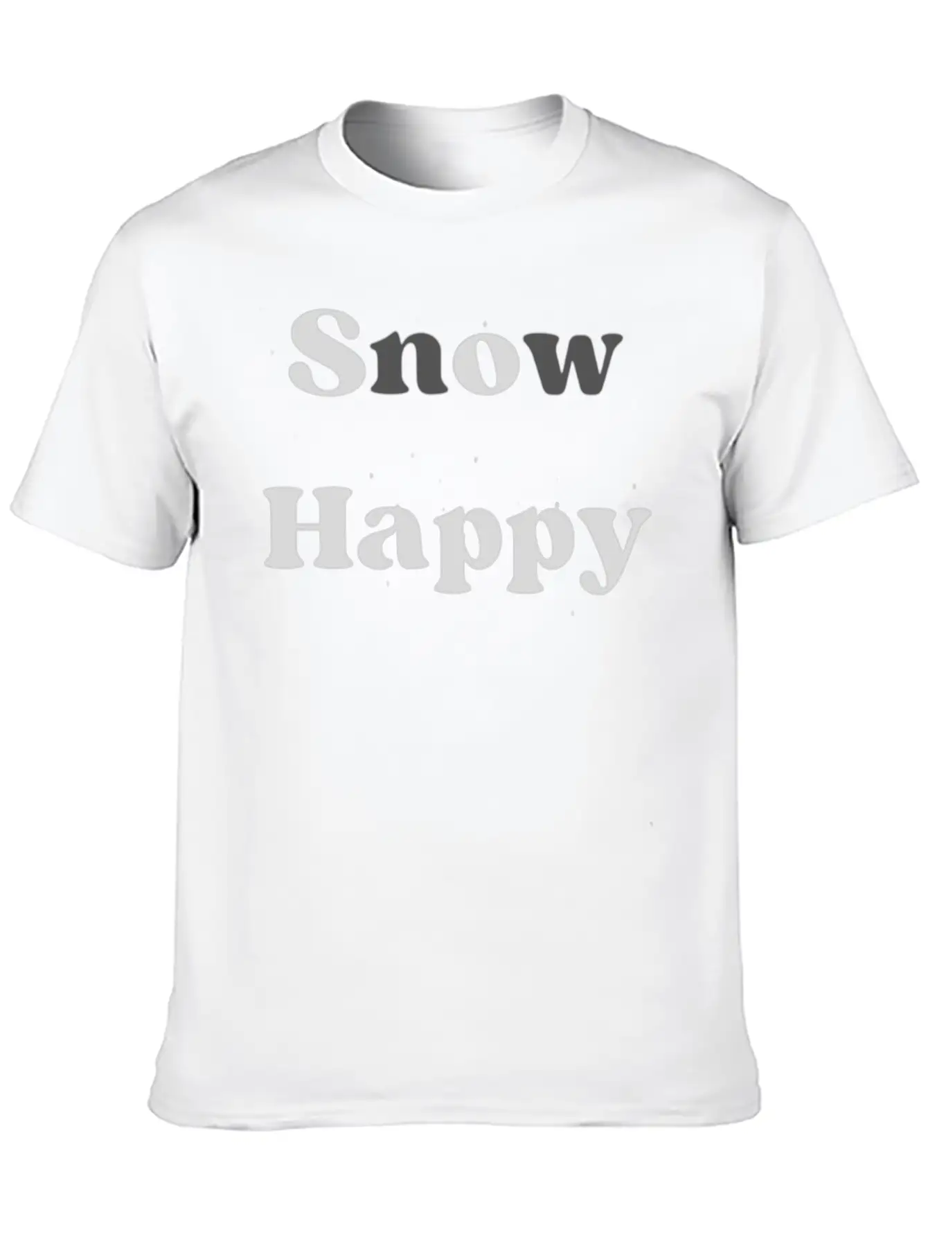 SnOw Happy Relaxed Everyday Tee – Lightweight And Durable Cotton